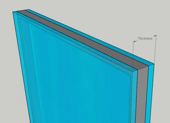ضخامت شیشه‌های دوجداره چقدر است؟